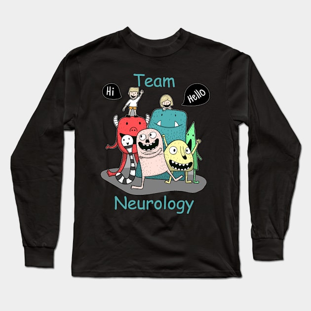 Neurology Team Gear Funny Long Sleeve T-Shirt by DesignIndex